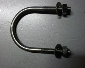 Kit clamp U 50mm for nipple drinker cabinet